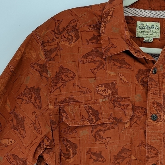 Cabela's Men's Fishing Vented  Shirt Medium - Picture 9 of 12